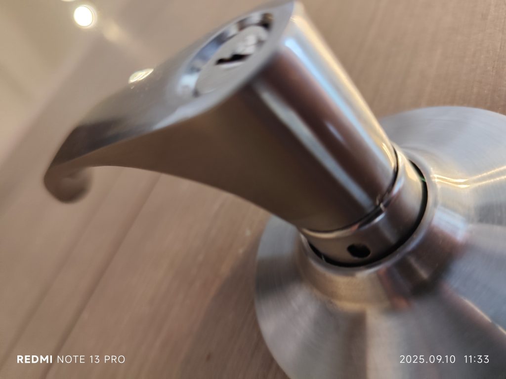 WiFi smart lock on a door