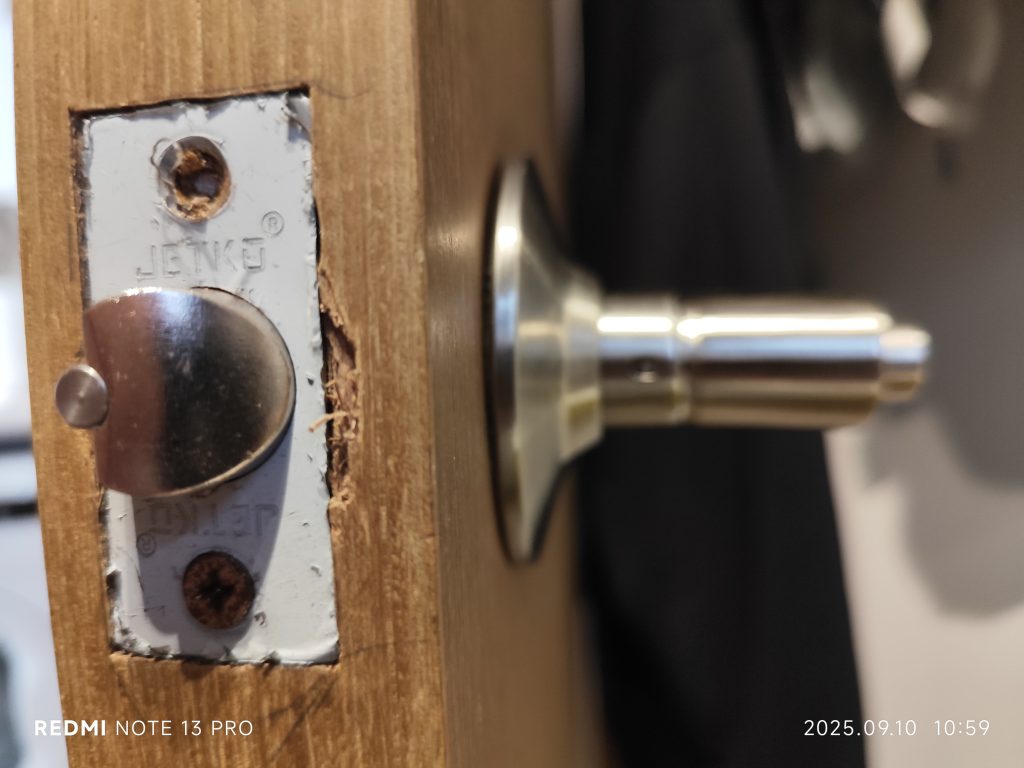 Installing a smart lock on a door