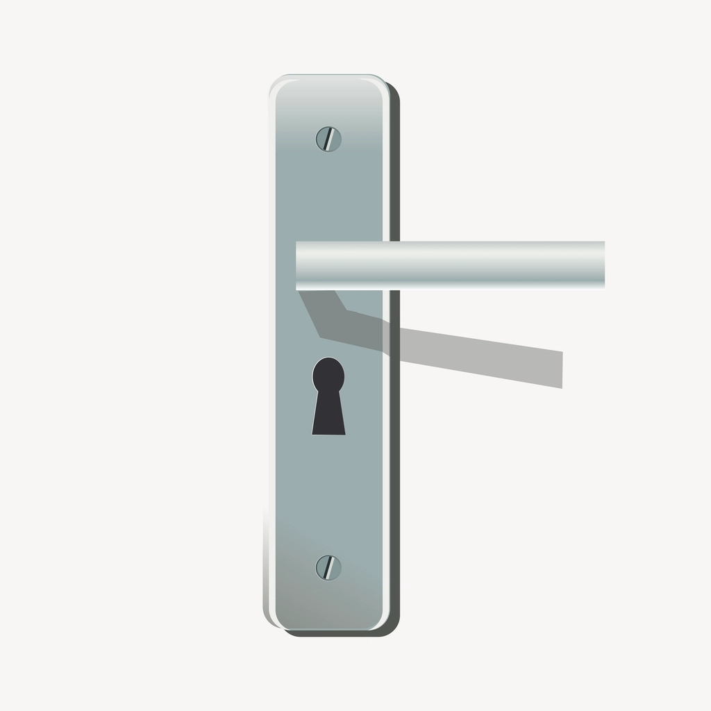 Smart lock on a door